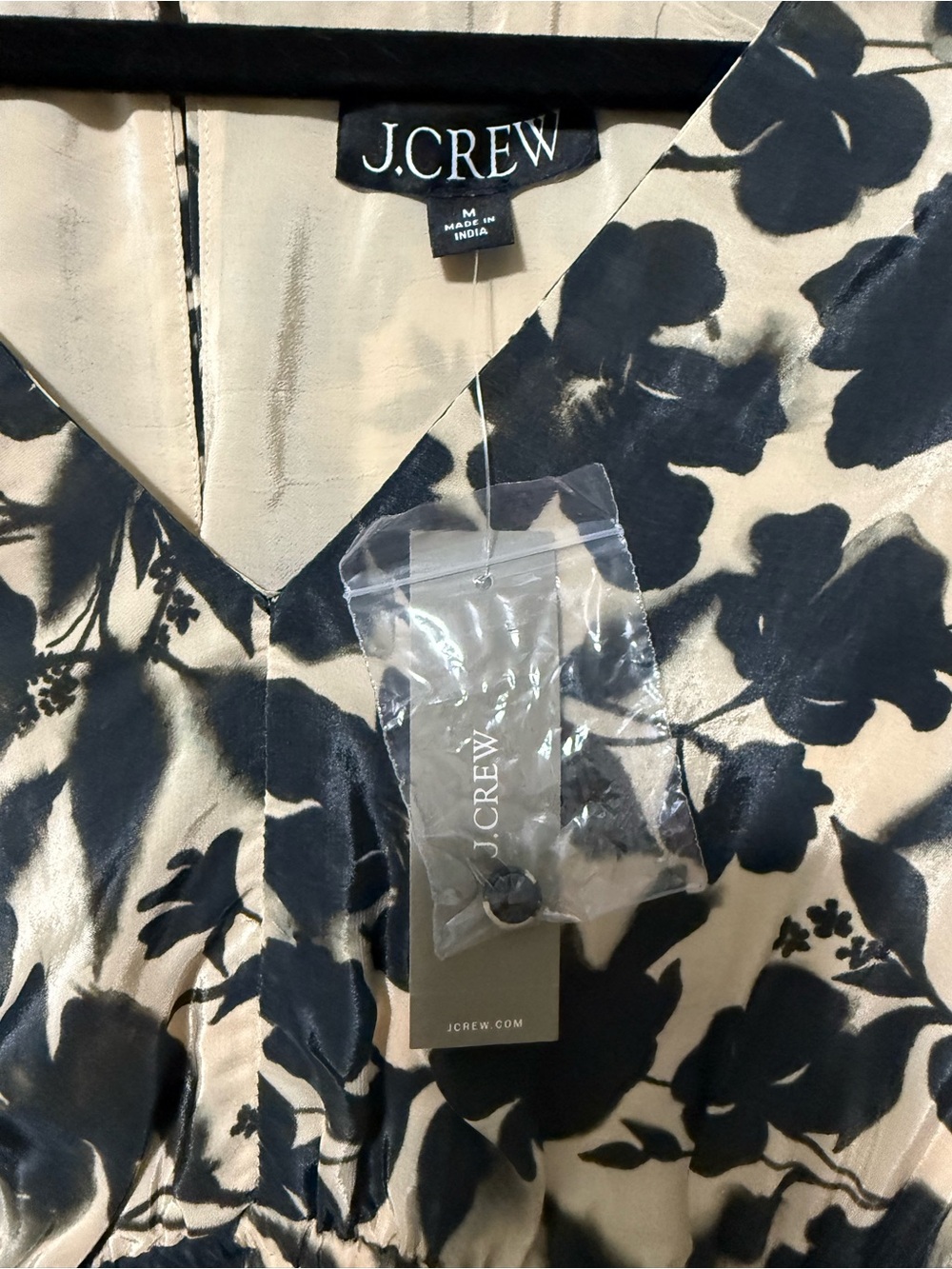 J.Crew Hyacinth V-neck dress in crepe de chine Midi Dress Women’s M (size 8-10) - Picture 5 of 15